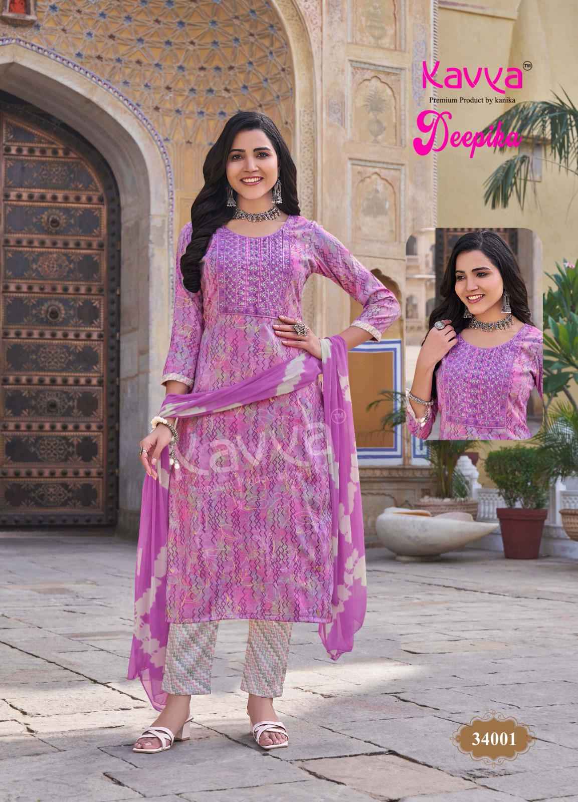 Kavya Deepika Vol 34 Wholesale Designer Readymade Suits ( 10 pcs catalogue )