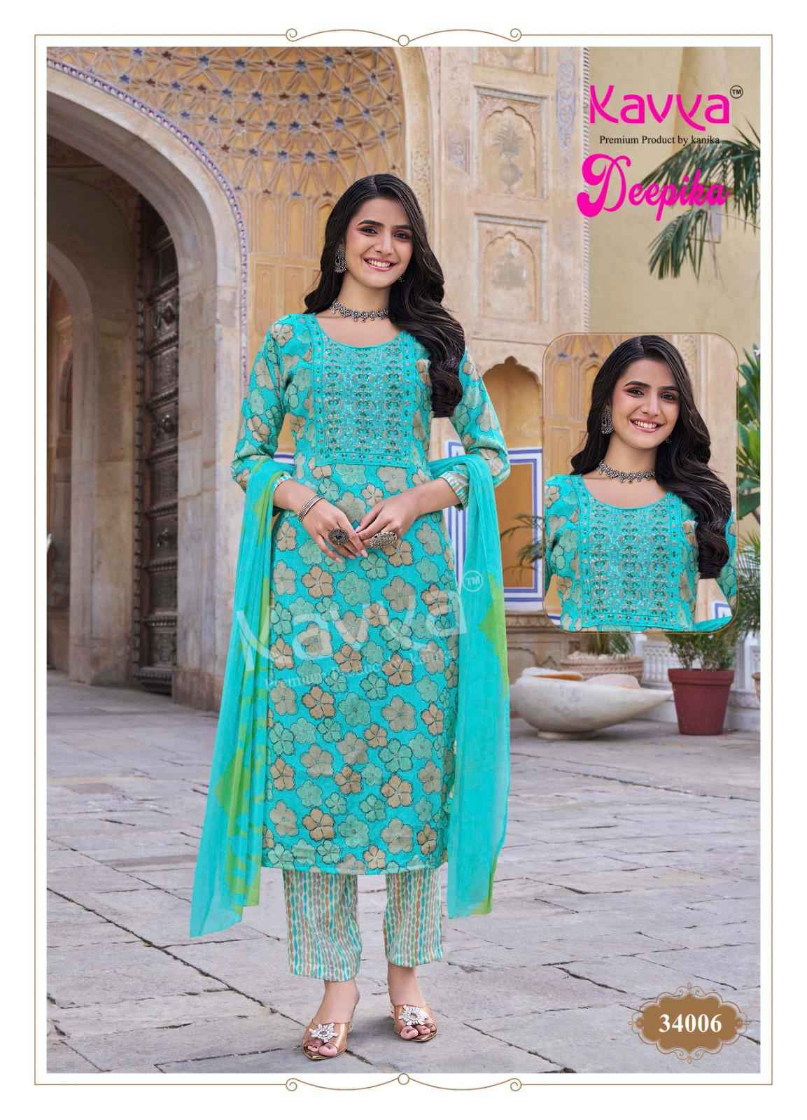 Kavya Deepika Vol 34 Wholesale Designer Readymade Suits ( 10 pcs catalogue )