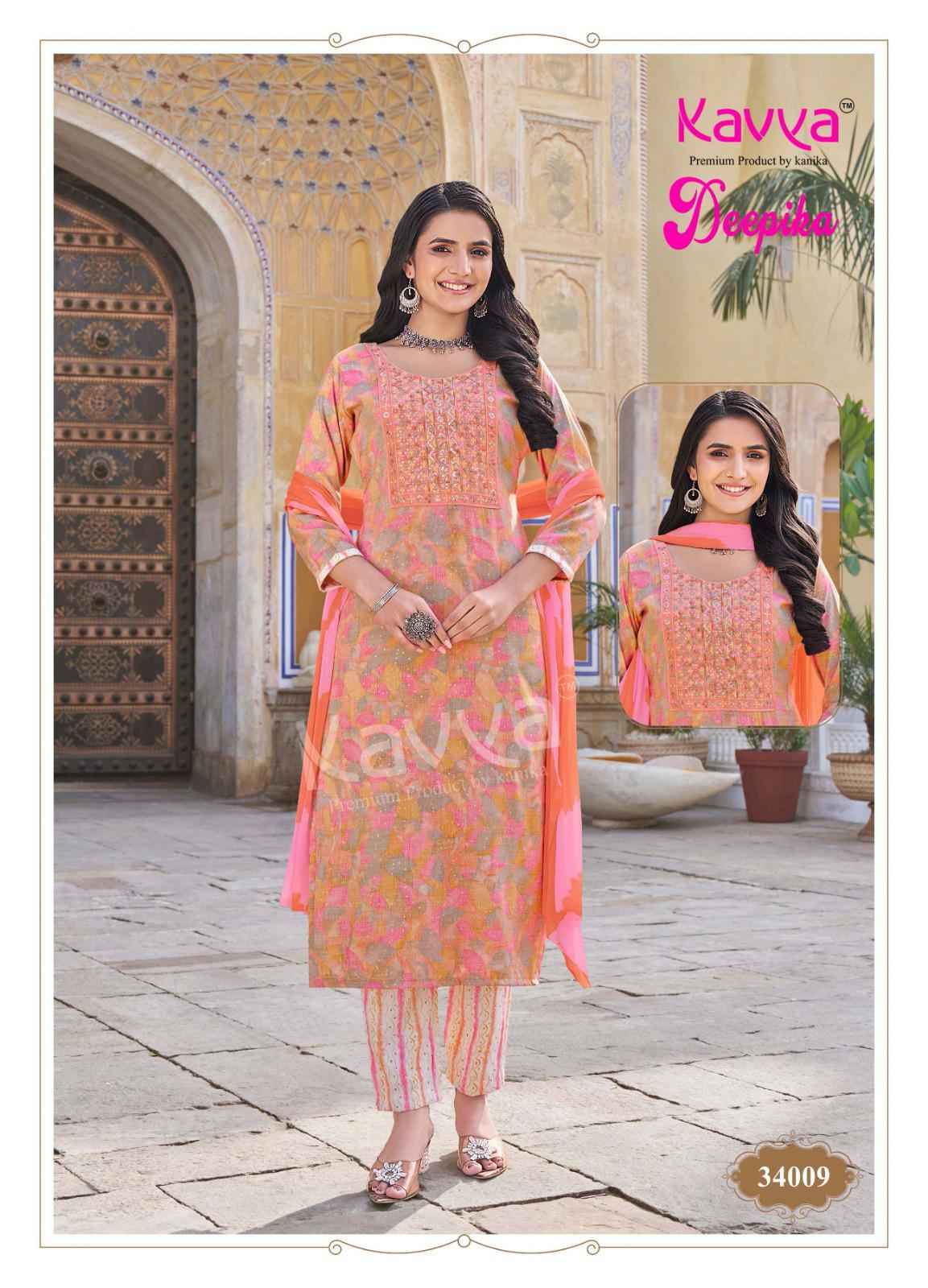 Kavya Deepika Vol 34 Wholesale Designer Readymade Suits ( 10 pcs catalogue )