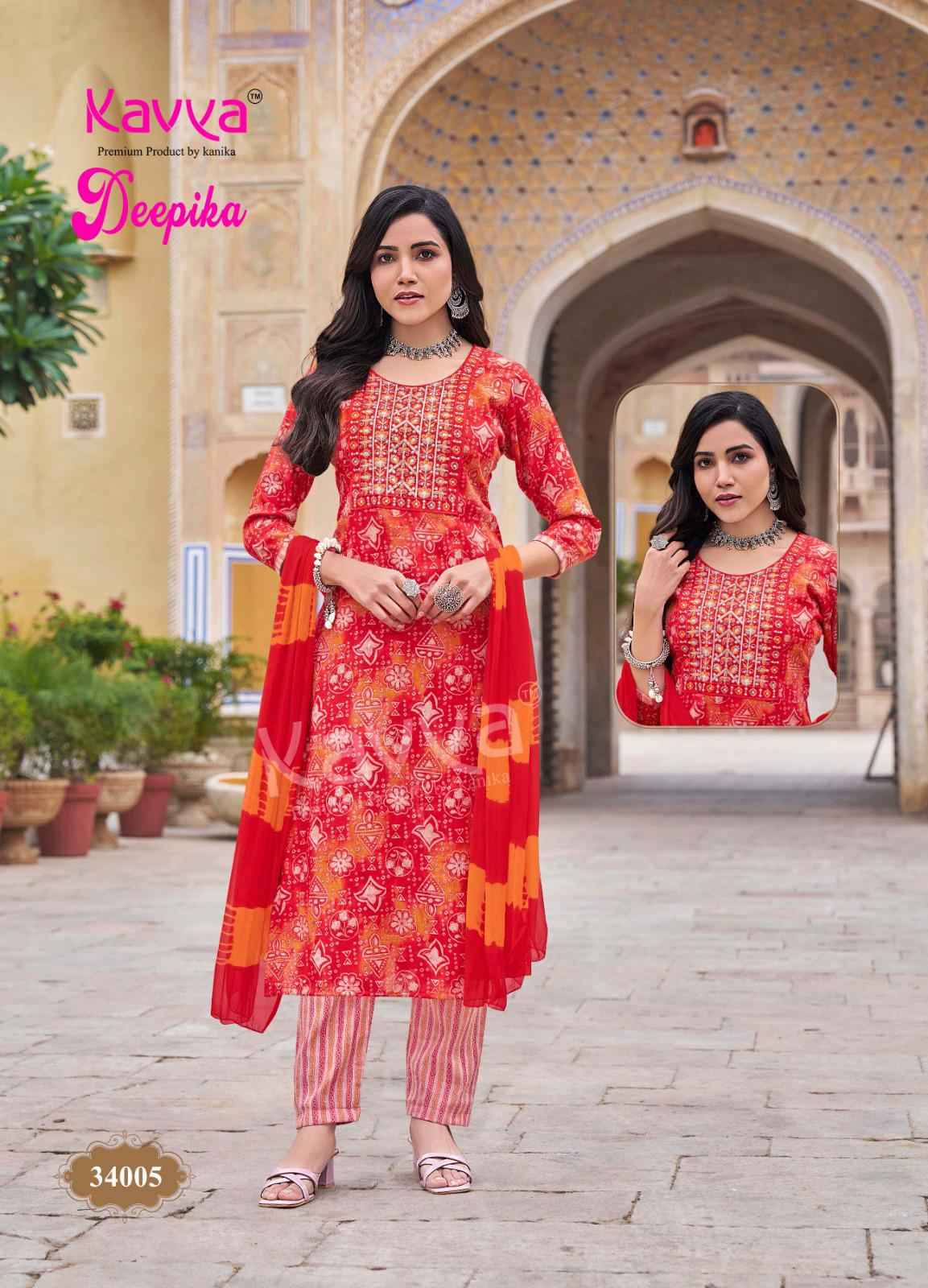 Kavya Deepika Vol 34 Wholesale Designer Readymade Suits ( 10 pcs catalogue )