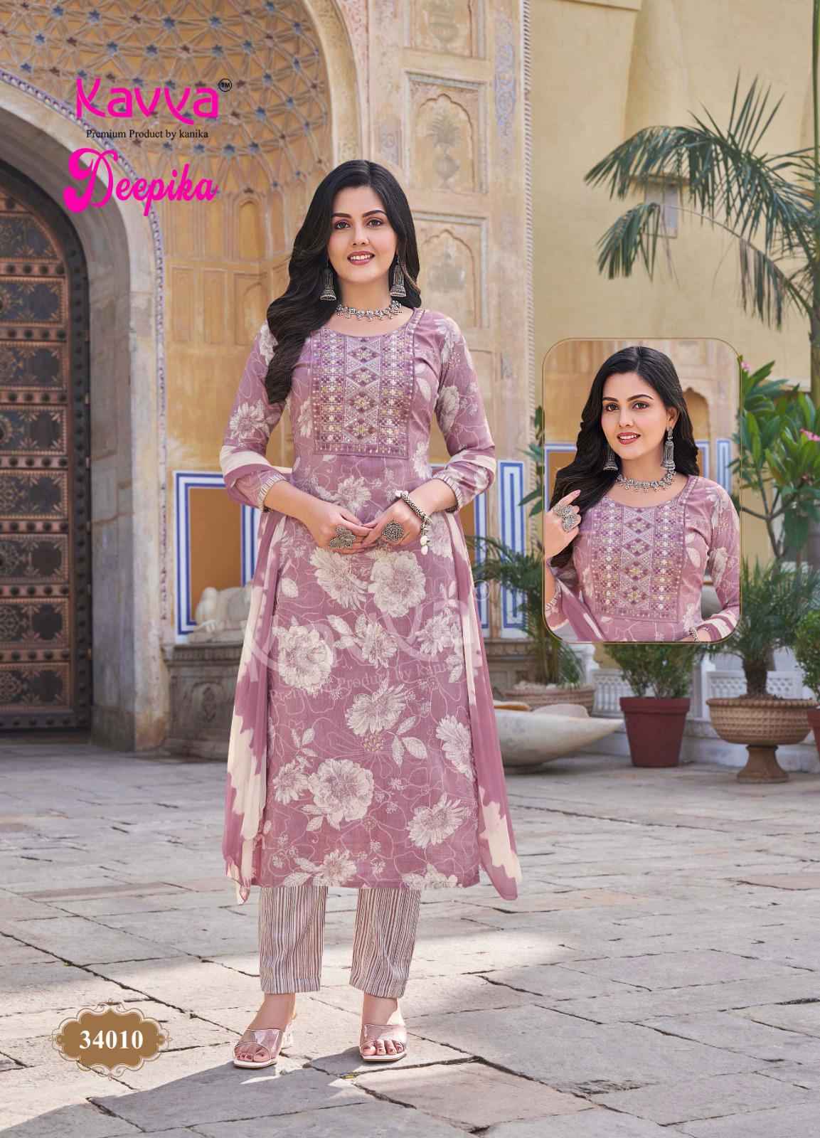 Kavya Deepika Vol 34 Wholesale Designer Readymade Suits ( 10 pcs catalogue )