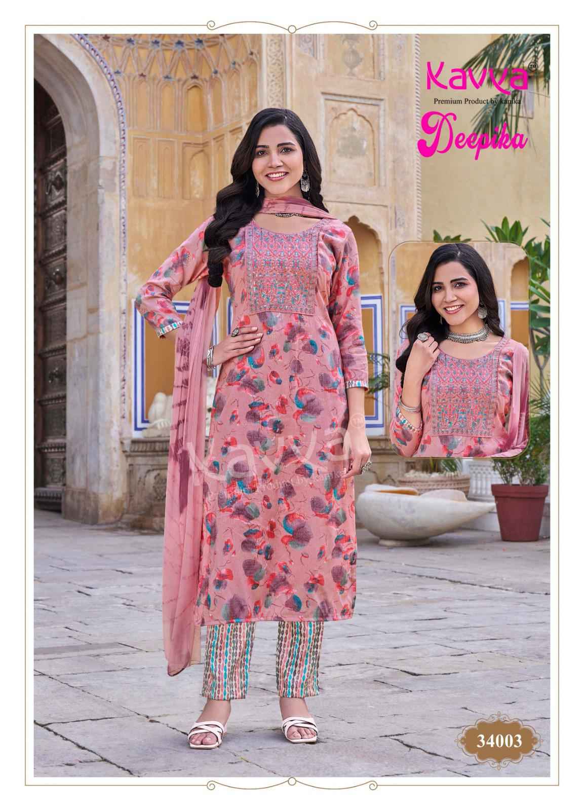 Kavya Deepika Vol 34 Wholesale Designer Readymade Suits ( 10 pcs catalogue )