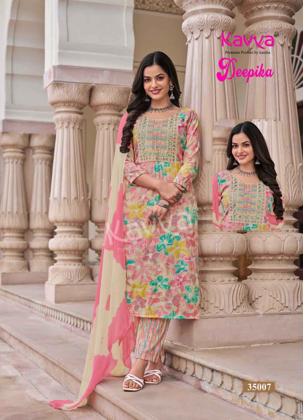 Kavya Deepika Vol 35 Wholesale Readymade Suits (10 pcs Catalogue )