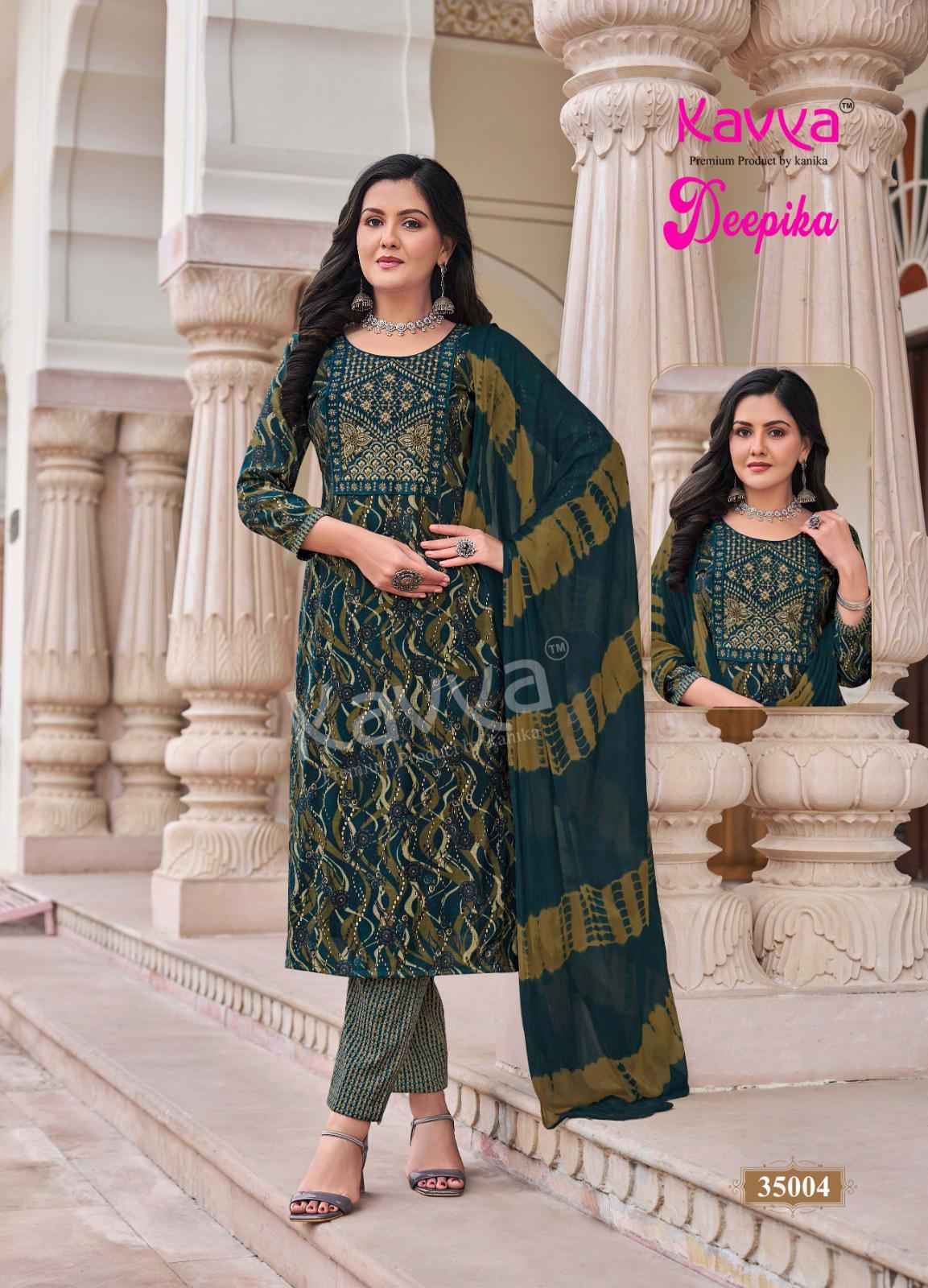 Kavya Deepika Vol 35 Wholesale Readymade Suits (10 pcs Catalogue )