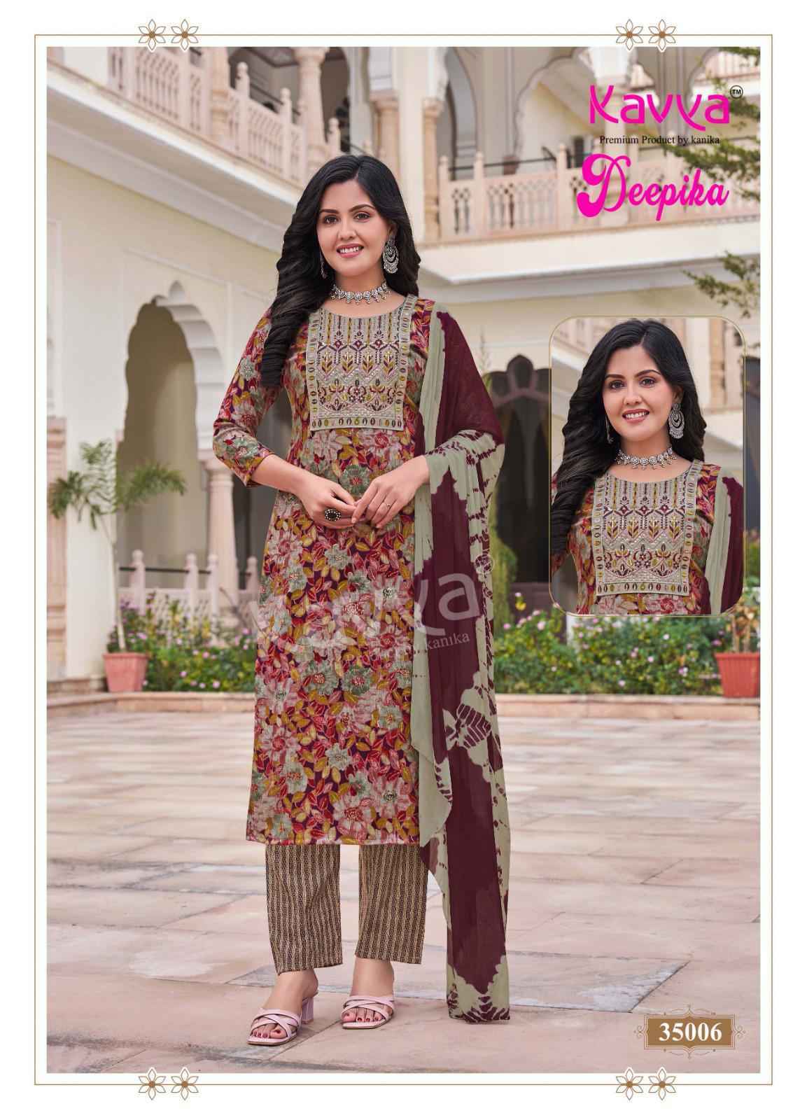 Kavya Deepika Vol 35 Wholesale Readymade Suits (10 pcs Catalogue )