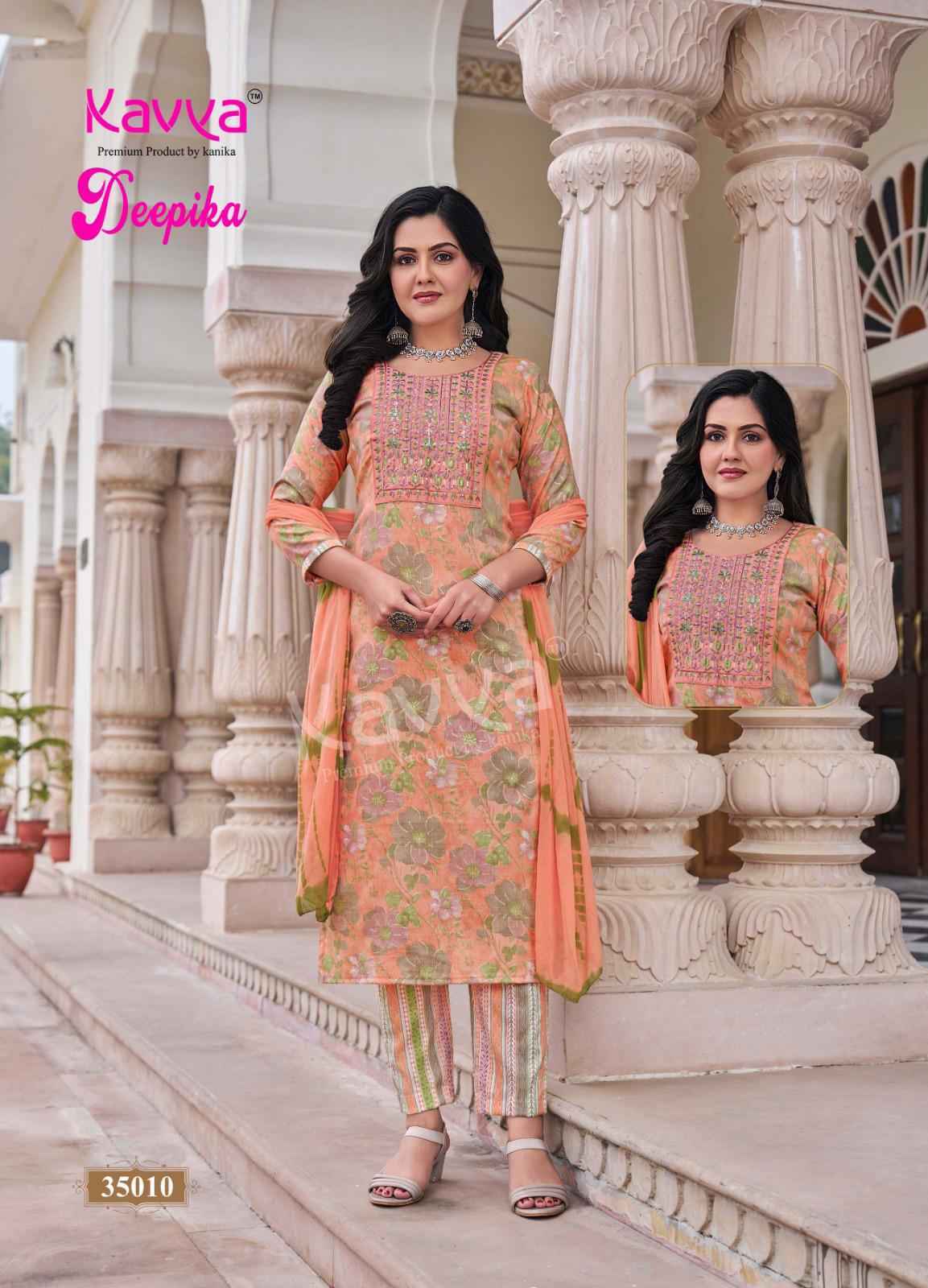 Kavya Deepika Vol 35 Wholesale Readymade Suits (10 pcs Catalogue )