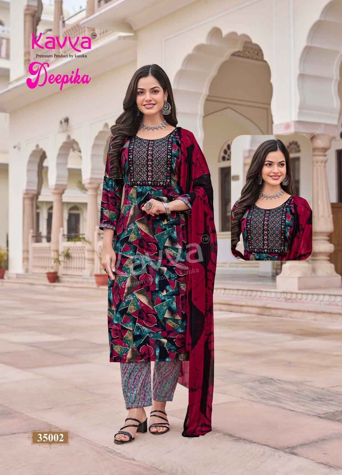 Kavya Deepika Vol 35 Wholesale Readymade Suits (10 pcs Catalogue )
