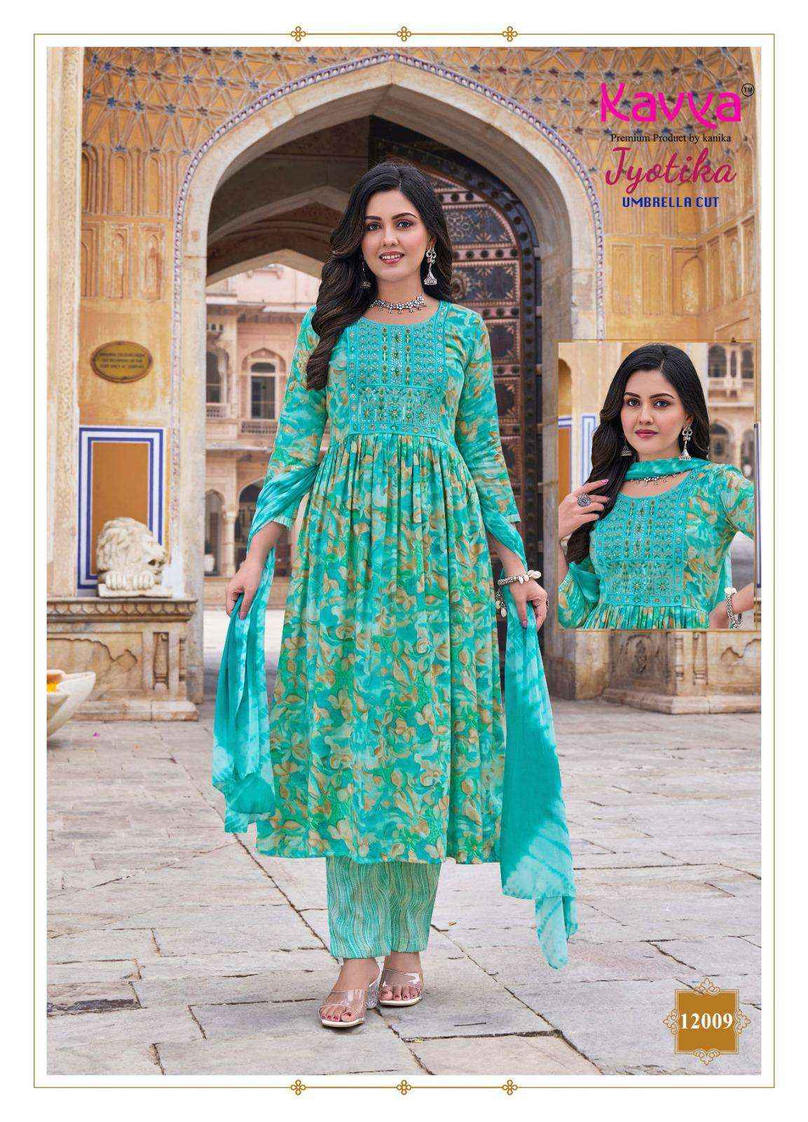 Kavya Jyotika Vol 12 Fancy Readymade Anarkali Suit Wholesale Price ( 10 Pcs Catalog )