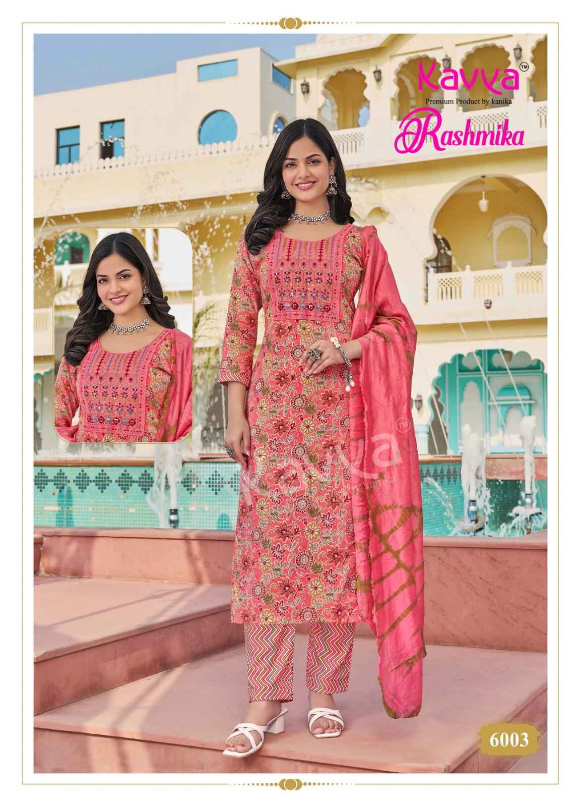 Kavya Rashmika Vol-6 Rayon Printed Kurti Pant With Dupatta ( 10 Pcs Catalogue )