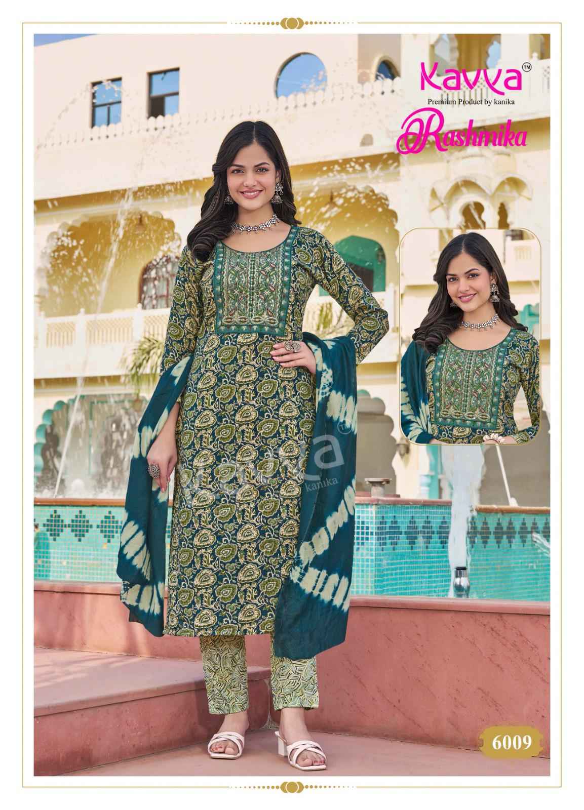 Kavya Rashmika Vol-6 Rayon Printed Kurti Pant With Dupatta ( 10 Pcs Catalogue )