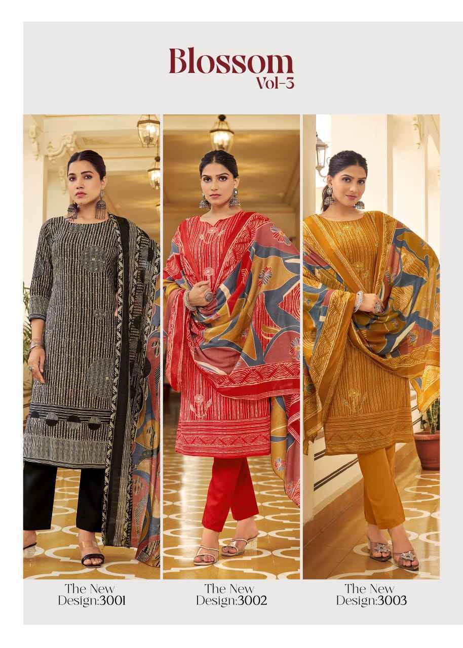 Kavyakala Blossom Vol 3 Cotton Salwar Kameez Wholesale Price ( 5 Pcs Catalog )