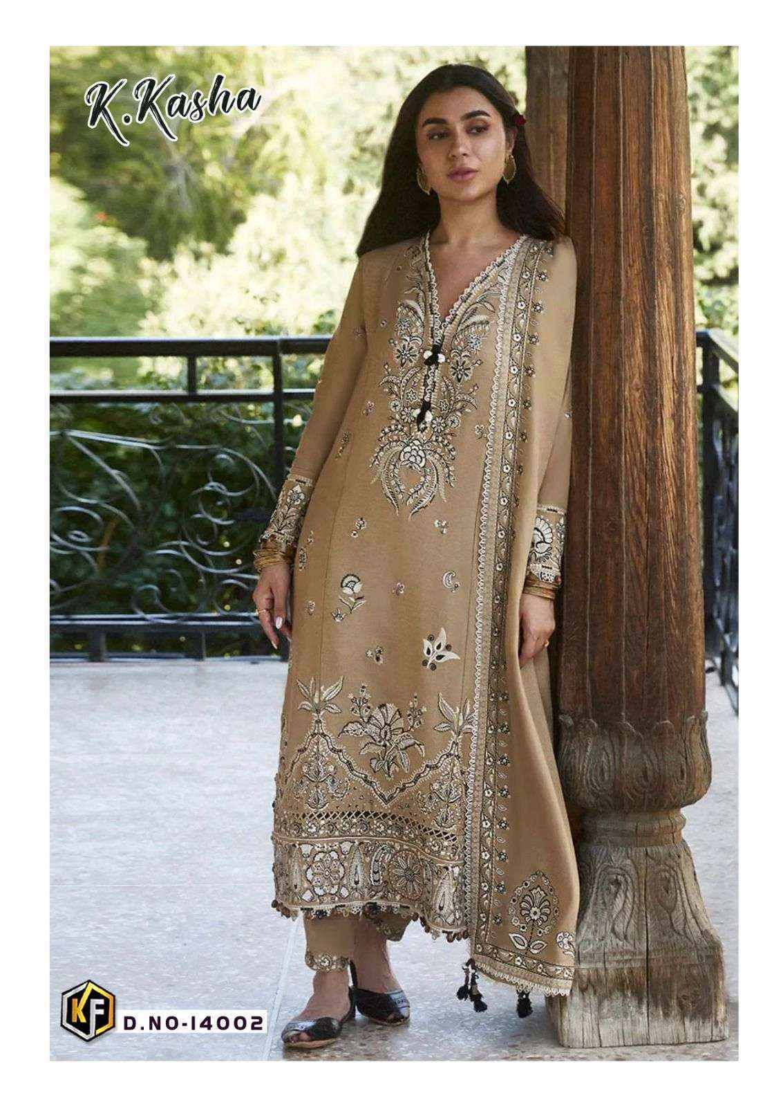 Keval Fab K Kasha Vol 14 Wholesale pakistani Suits ( 6 pc Catalogue )