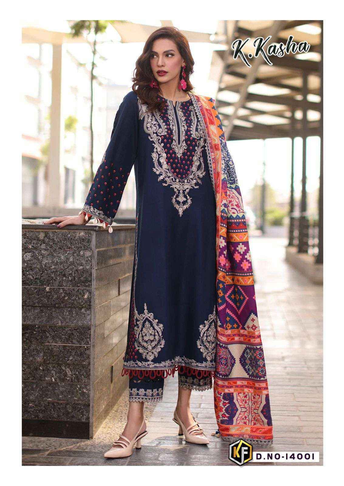 Keval Fab K Kasha Vol 14 Wholesale pakistani Suits ( 6 pc Catalogue )