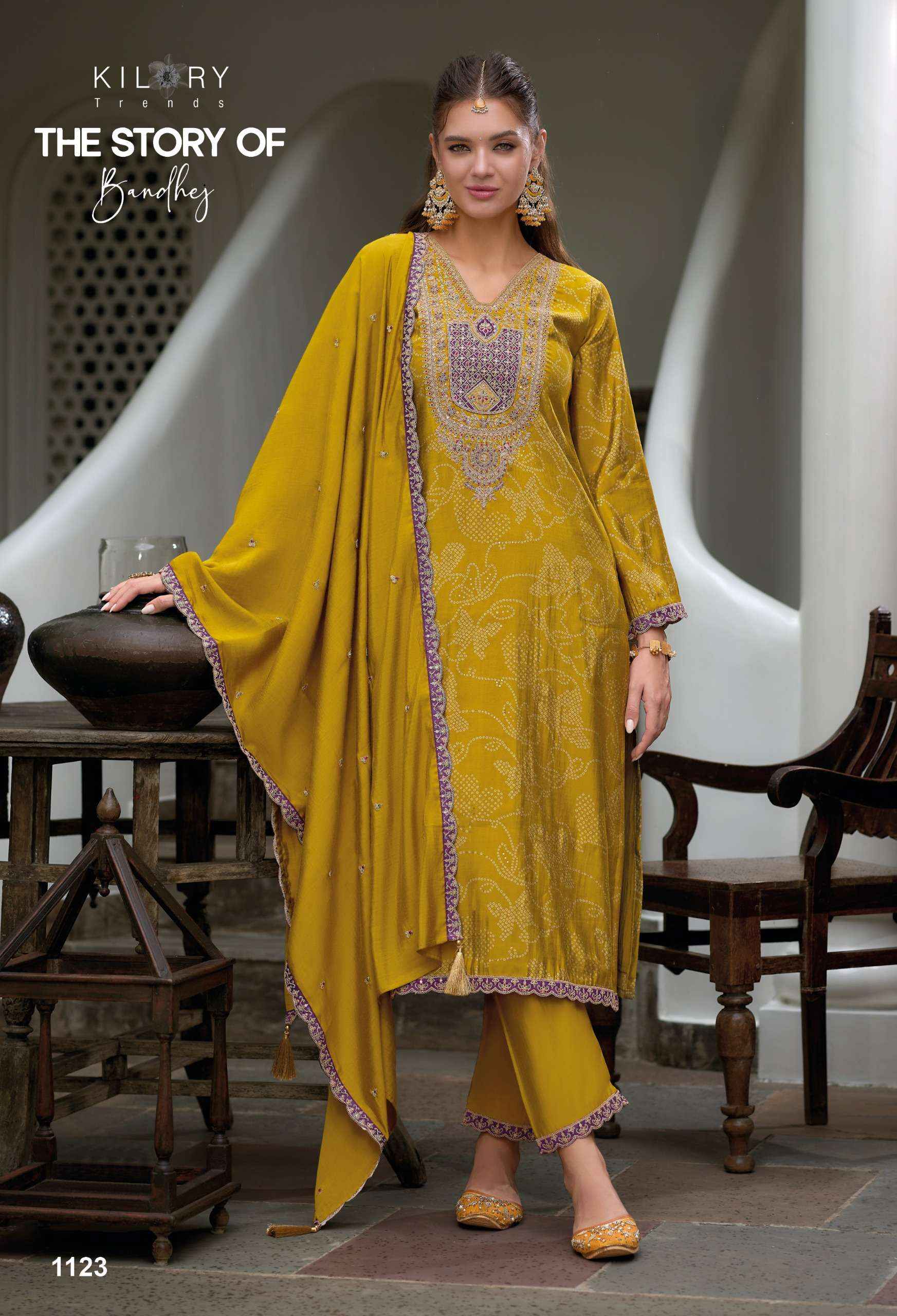 KILORY TRENDZ THE STORY OF BANDHEJ DESIGNER SALWAR KAMEEZ ( 8 PCS CATALOGUE )