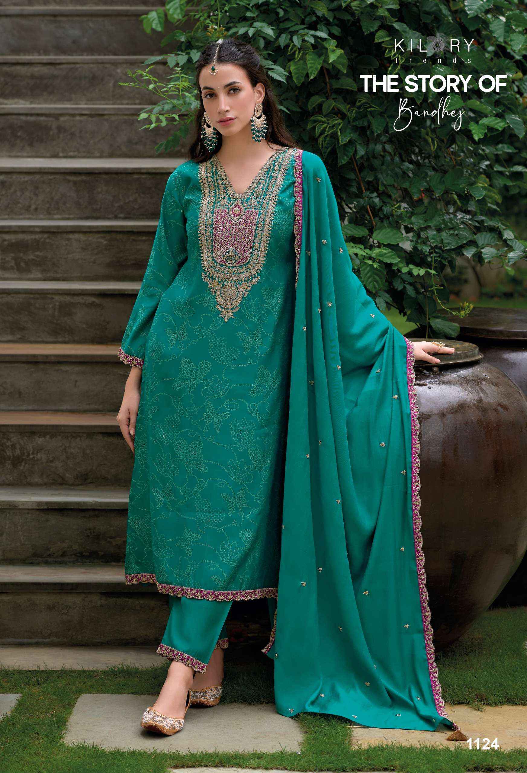 KILORY TRENDZ THE STORY OF BANDHEJ DESIGNER SALWAR KAMEEZ ( 8 PCS CATALOGUE )