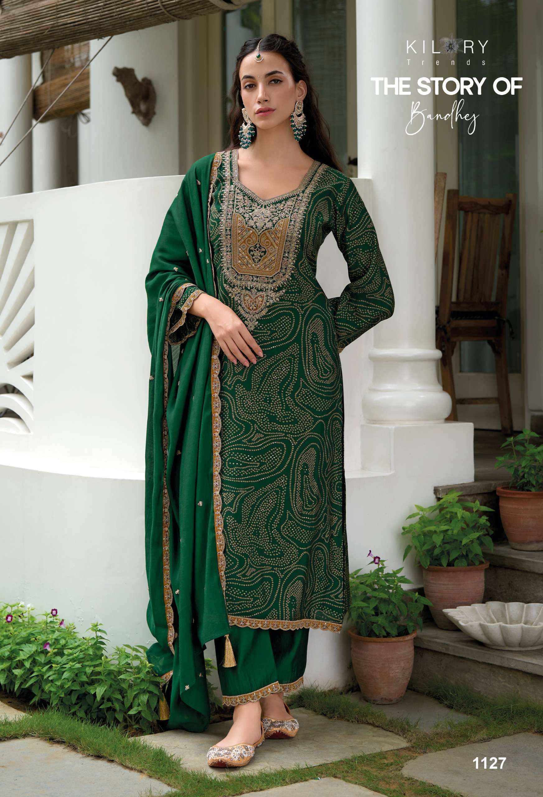 KILORY TRENDZ THE STORY OF BANDHEJ DESIGNER SALWAR KAMEEZ ( 8 PCS CATALOGUE )