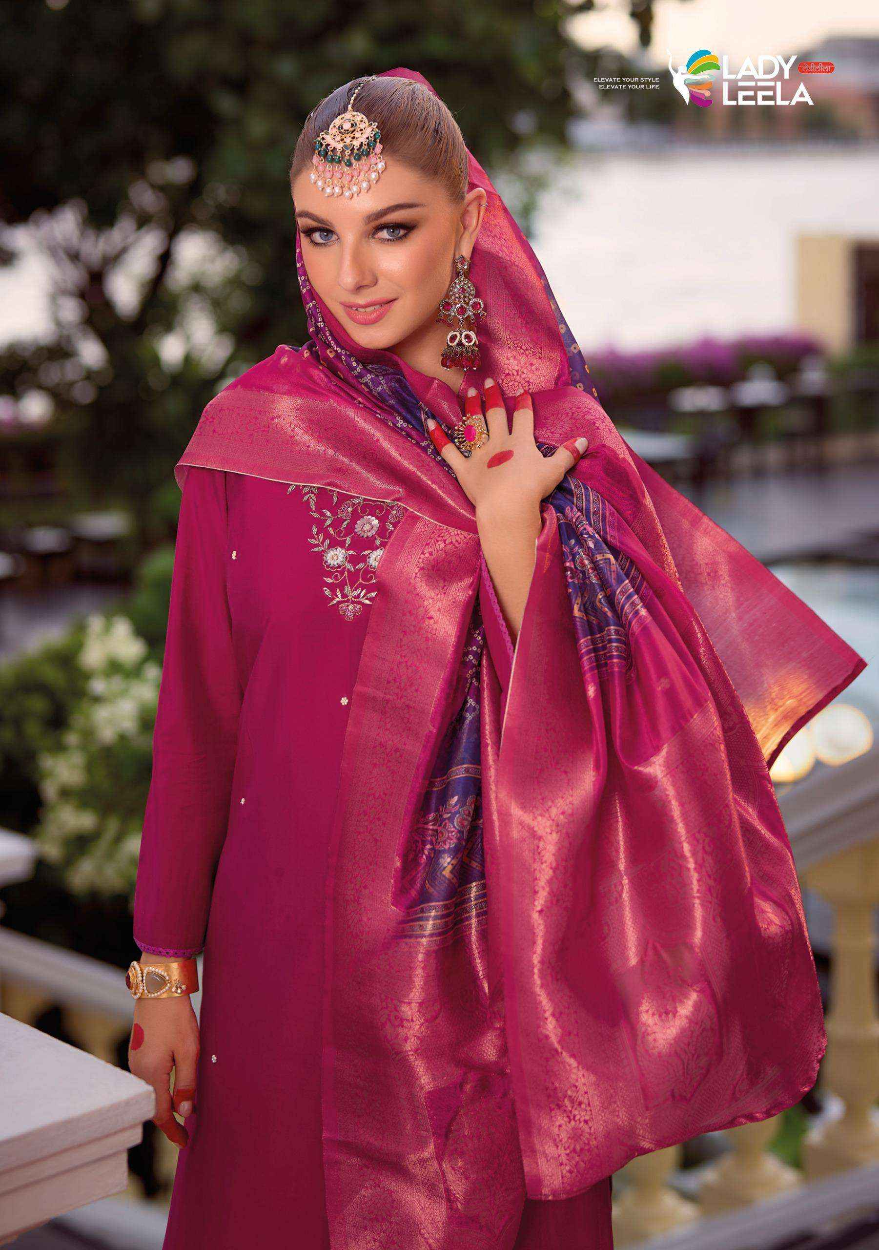 Lady Leela Suhagan Designer Readymade Suits ( 6 Pcs catalogue )