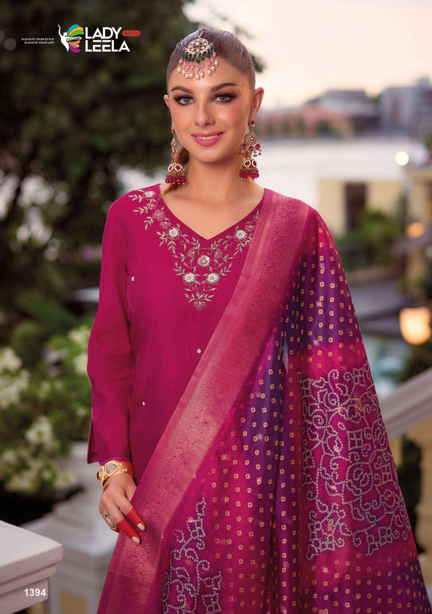Lady Leela Suhagan Designer Readymade Suits ( 6 Pcs catalogue )