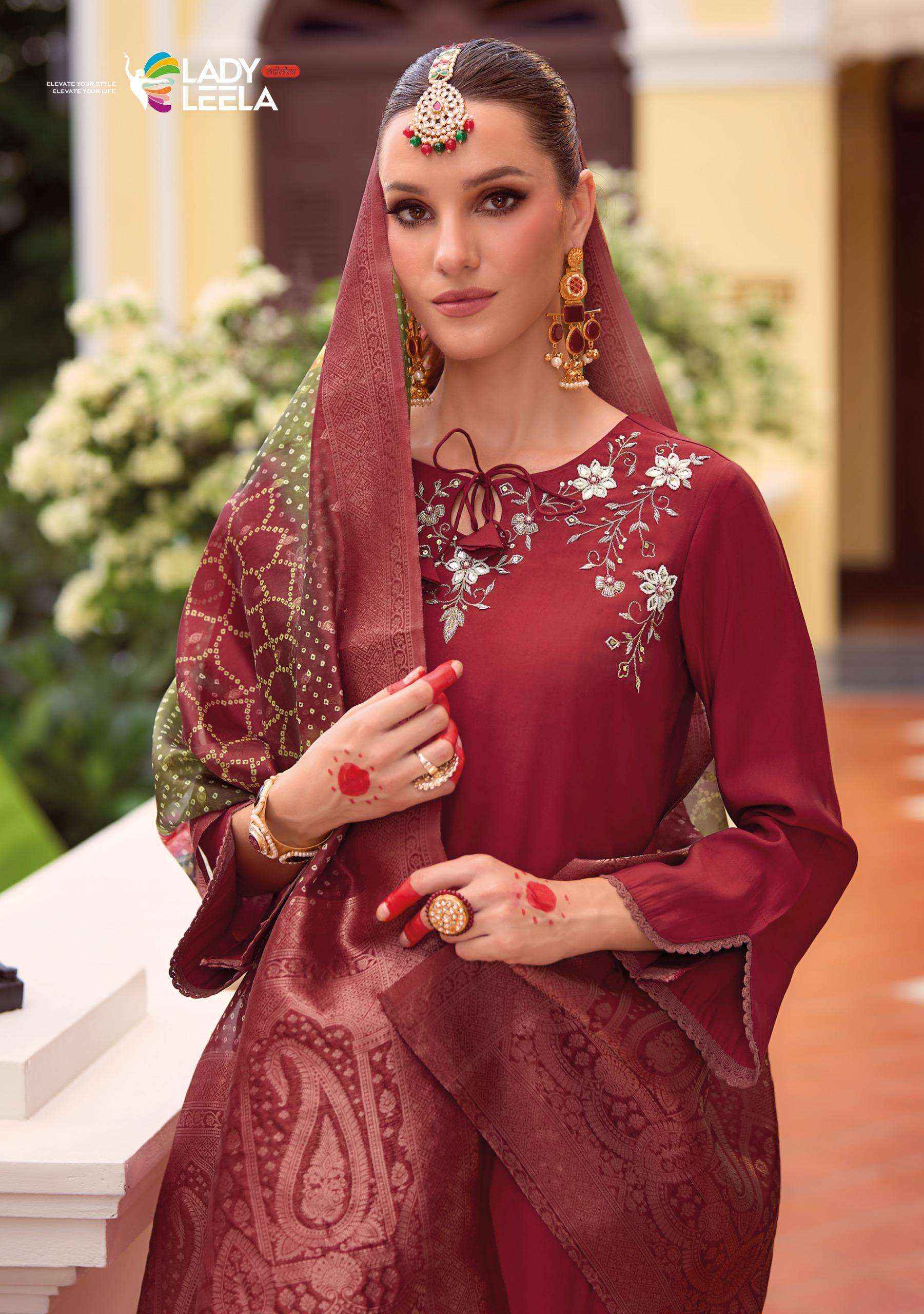 Lady Leela Suhagan Designer Readymade Suits ( 6 Pcs catalogue )