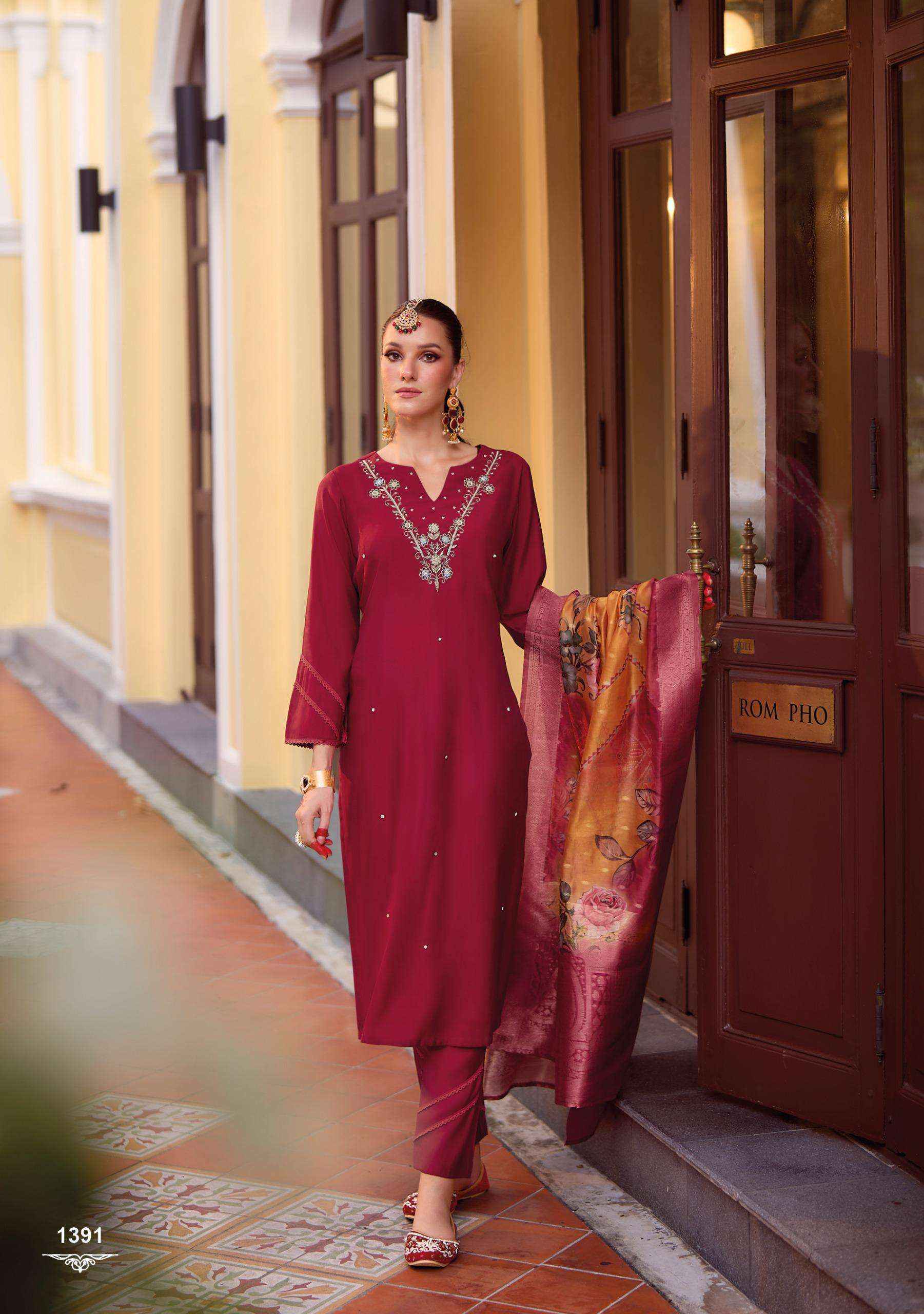 Lady Leela Suhagan Designer Readymade Suits ( 6 Pcs catalogue )