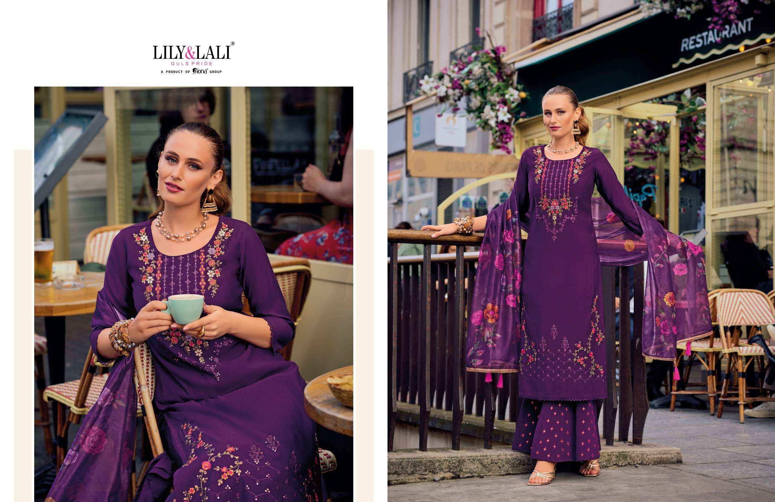 LILY AND LALI RIWAAZ VOL 2 SILK DESIGNER READYMADE SUITS WHOLESALE PRICE ( 6 PCS CATALOGUE )