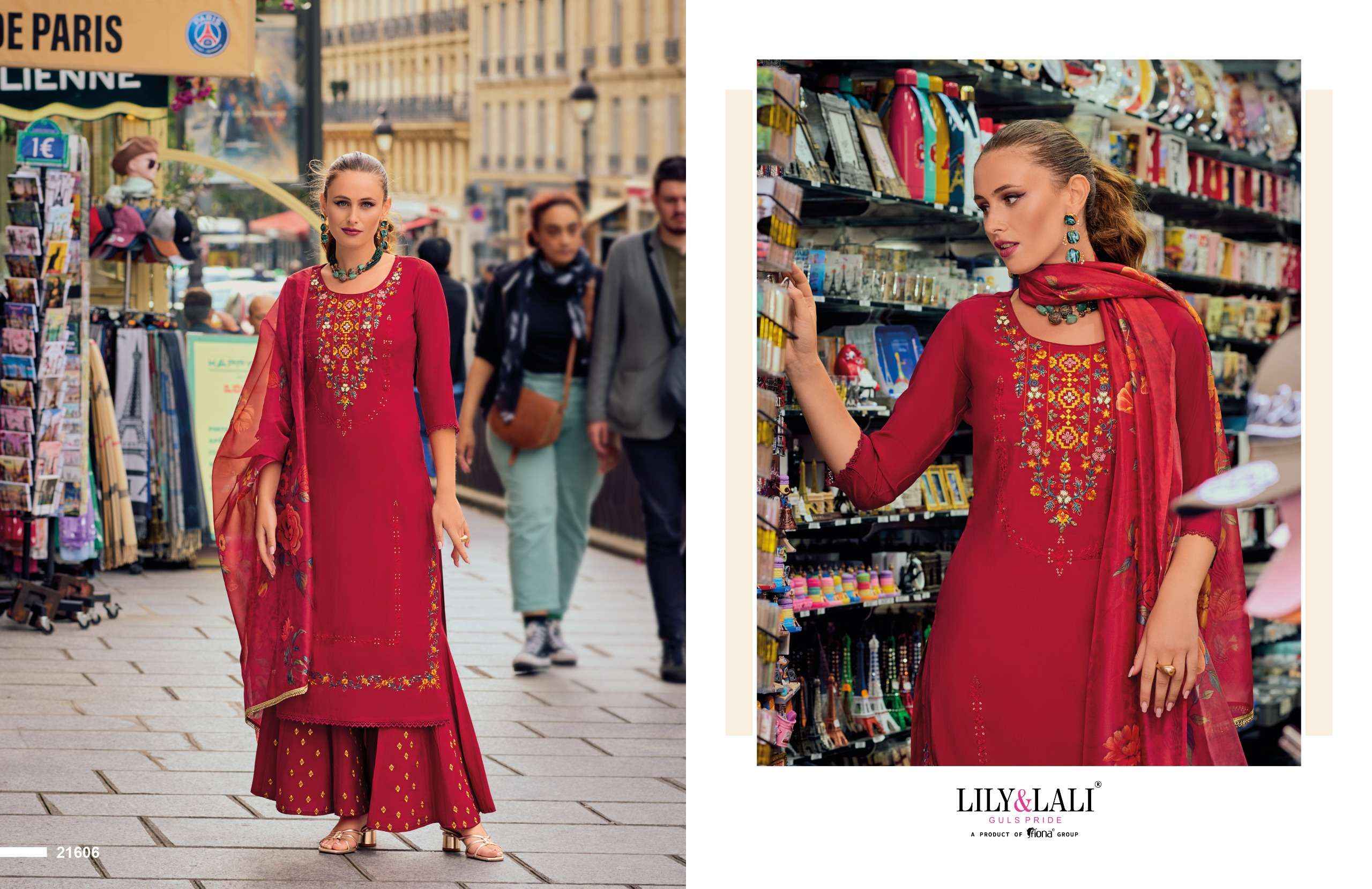 LILY AND LALI RIWAAZ VOL 2 SILK DESIGNER READYMADE SUITS WHOLESALE PRICE ( 6 PCS CATALOGUE )