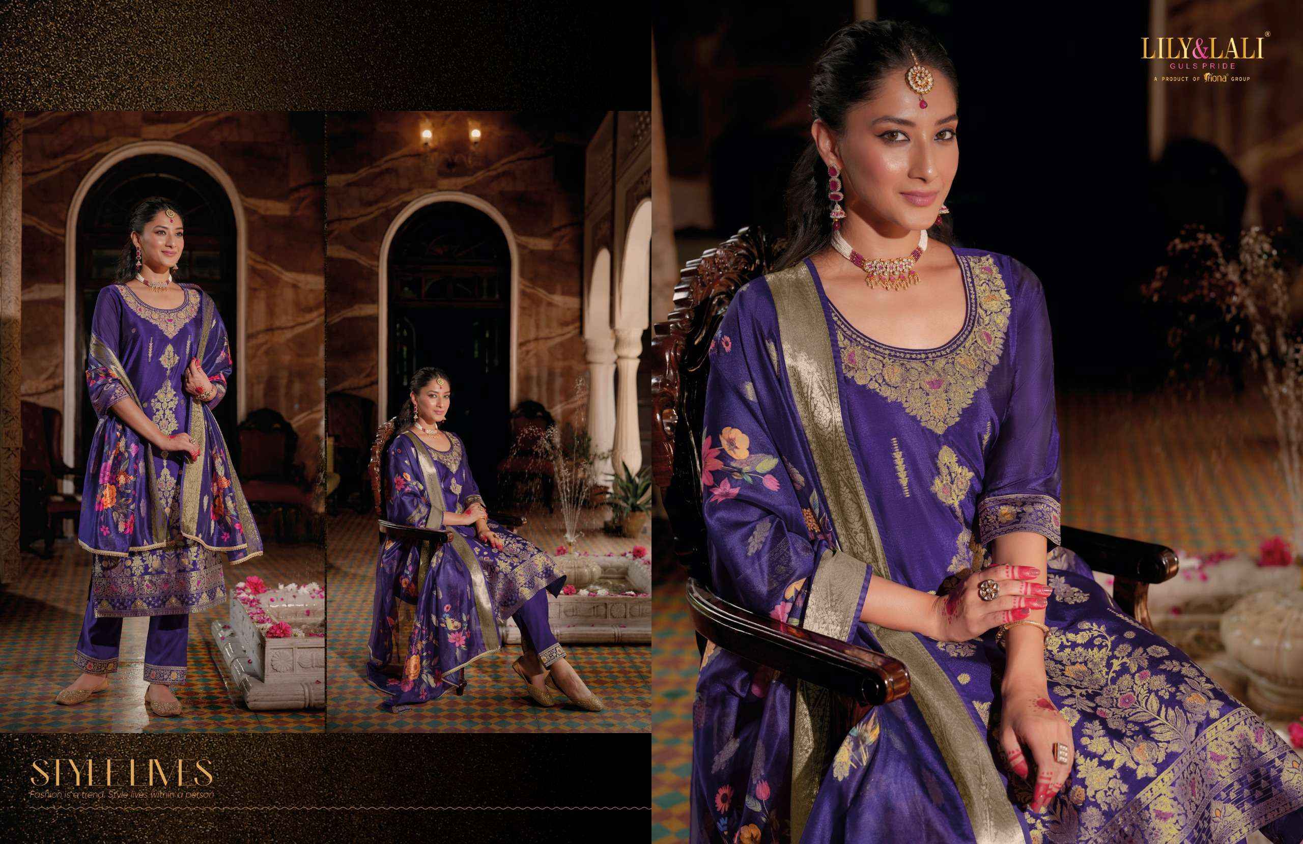 Lily And Lali Silkyness Vol 3 Wholesale Designer Readymade Suits ( 6 Pcs Catalogue )