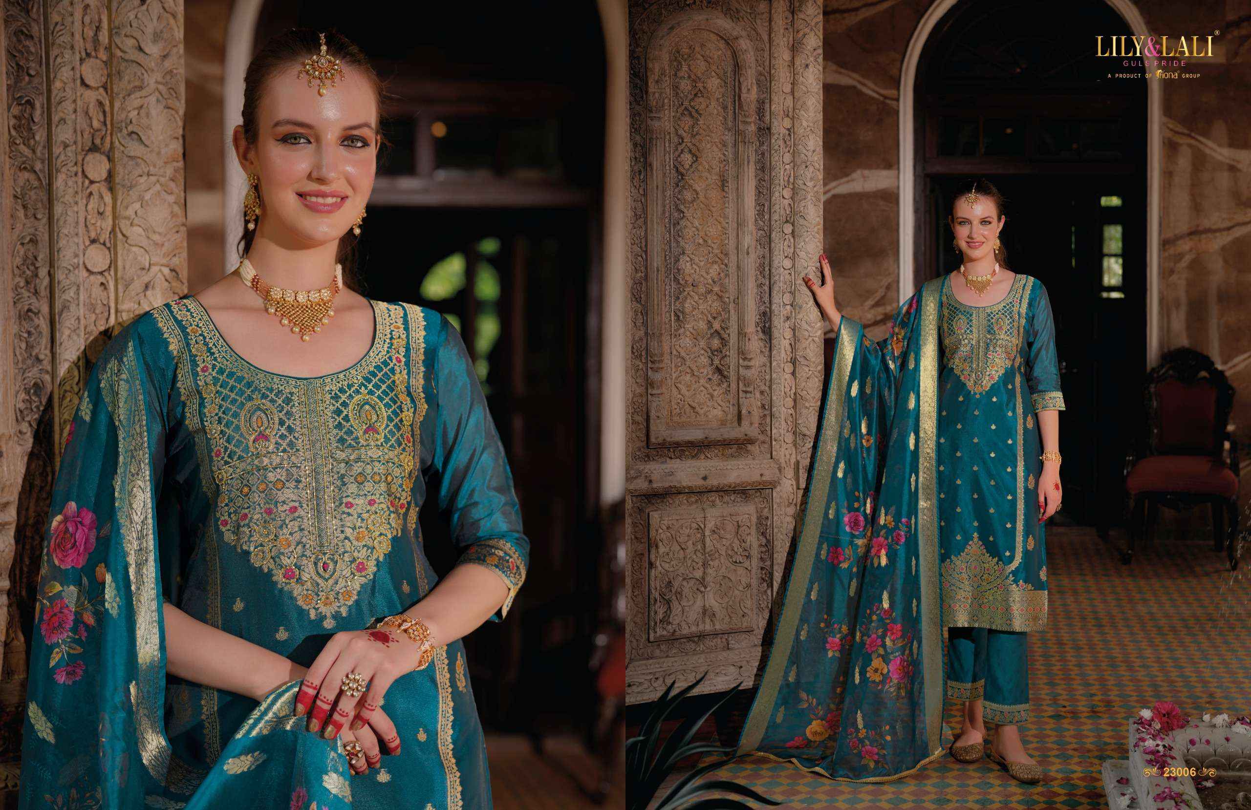 Lily And Lali Silkyness Vol 3 Wholesale Designer Readymade Suits ( 6 Pcs Catalogue )