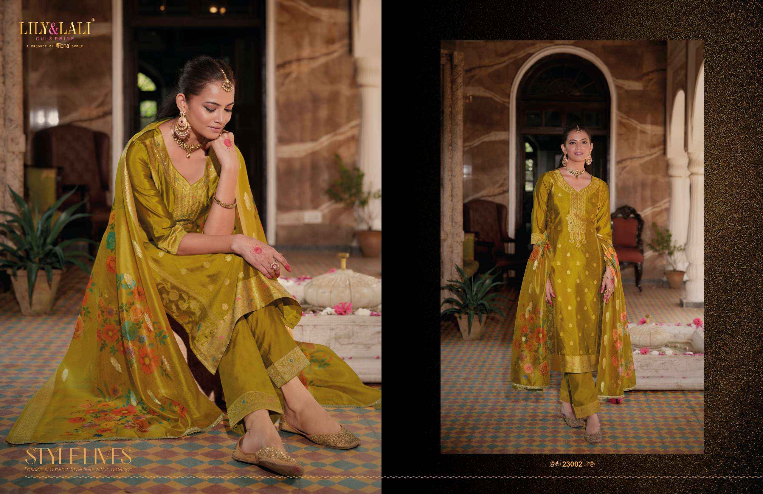 Lily And Lali Silkyness Vol 3 Wholesale Designer Readymade Suits ( 6 Pcs Catalogue )