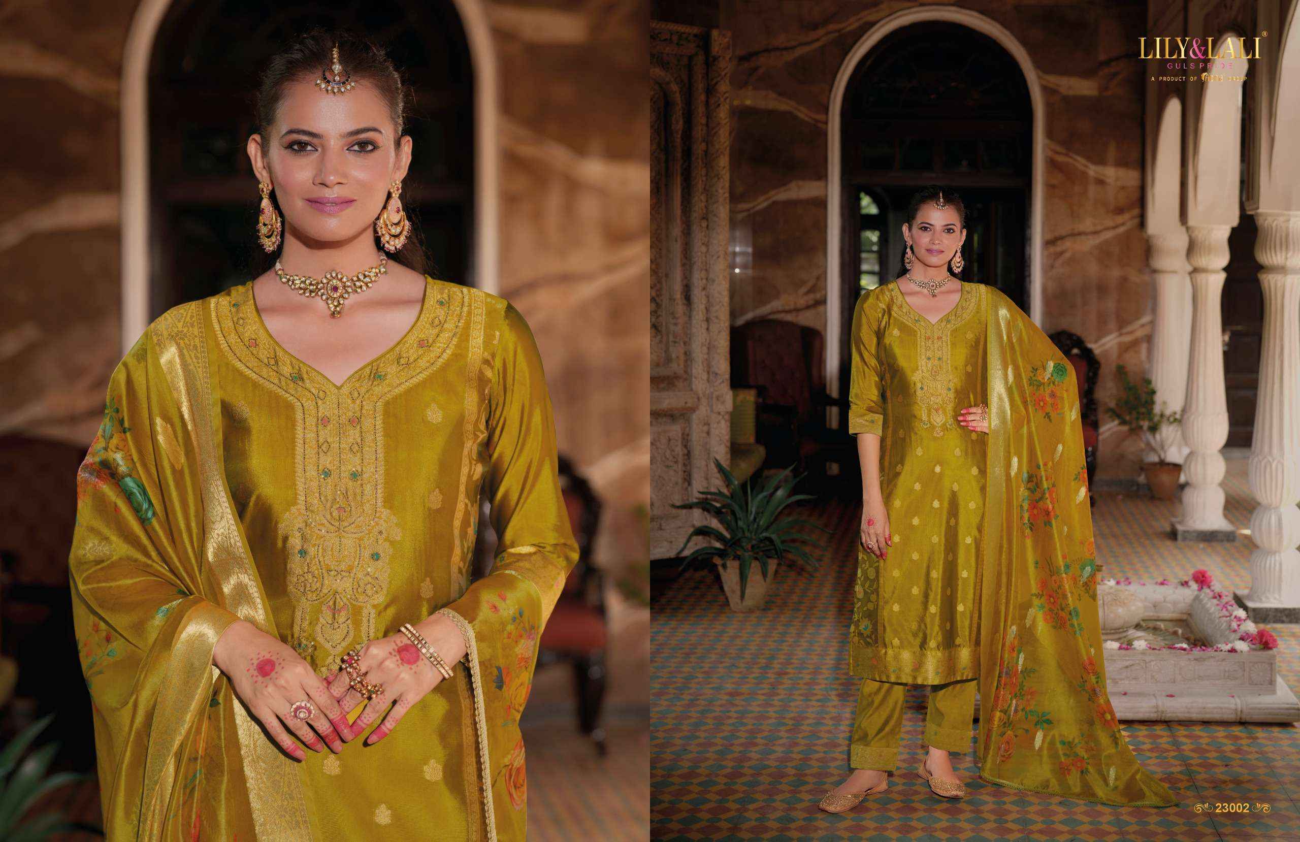 Lily And Lali Silkyness Vol 3 Wholesale Designer Readymade Suits ( 6 Pcs Catalogue )