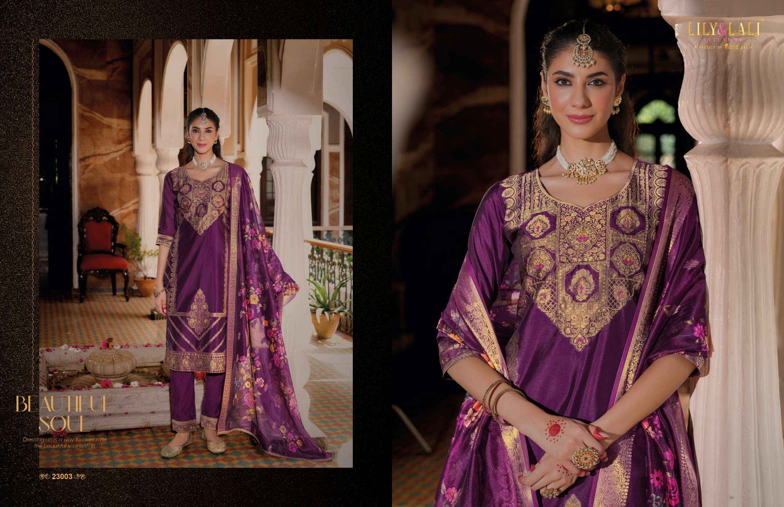 Lily And Lali Silkyness Vol 3 Wholesale Designer Readymade Suits ( 6 Pcs Catalogue )