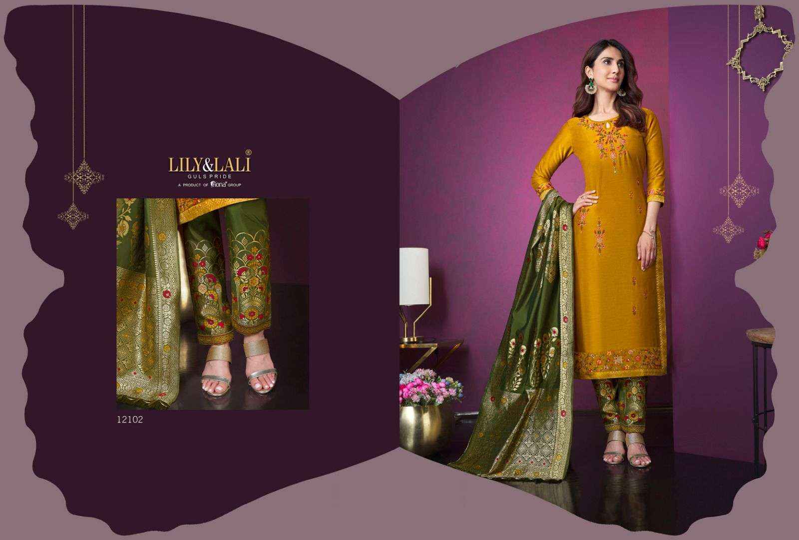 LILY & LALI DESIGNER MEENAKARI VOL 3 READYMADE DESIGNER SUITS ( 8 PCS CATALOG )