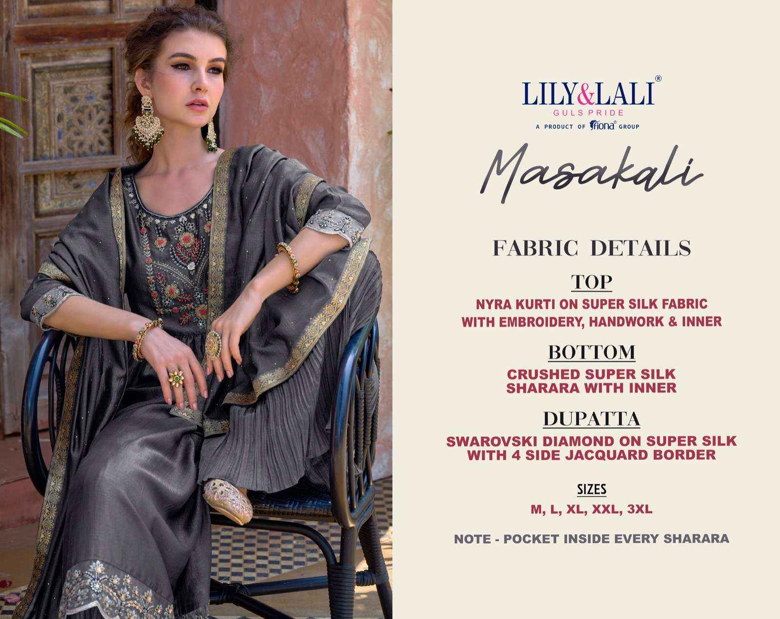 LILY & LALI MASAKALI NYRA DESIGNER PARTY WEAR READYMADE SUITS ( 6 PCS CATALOGUE )