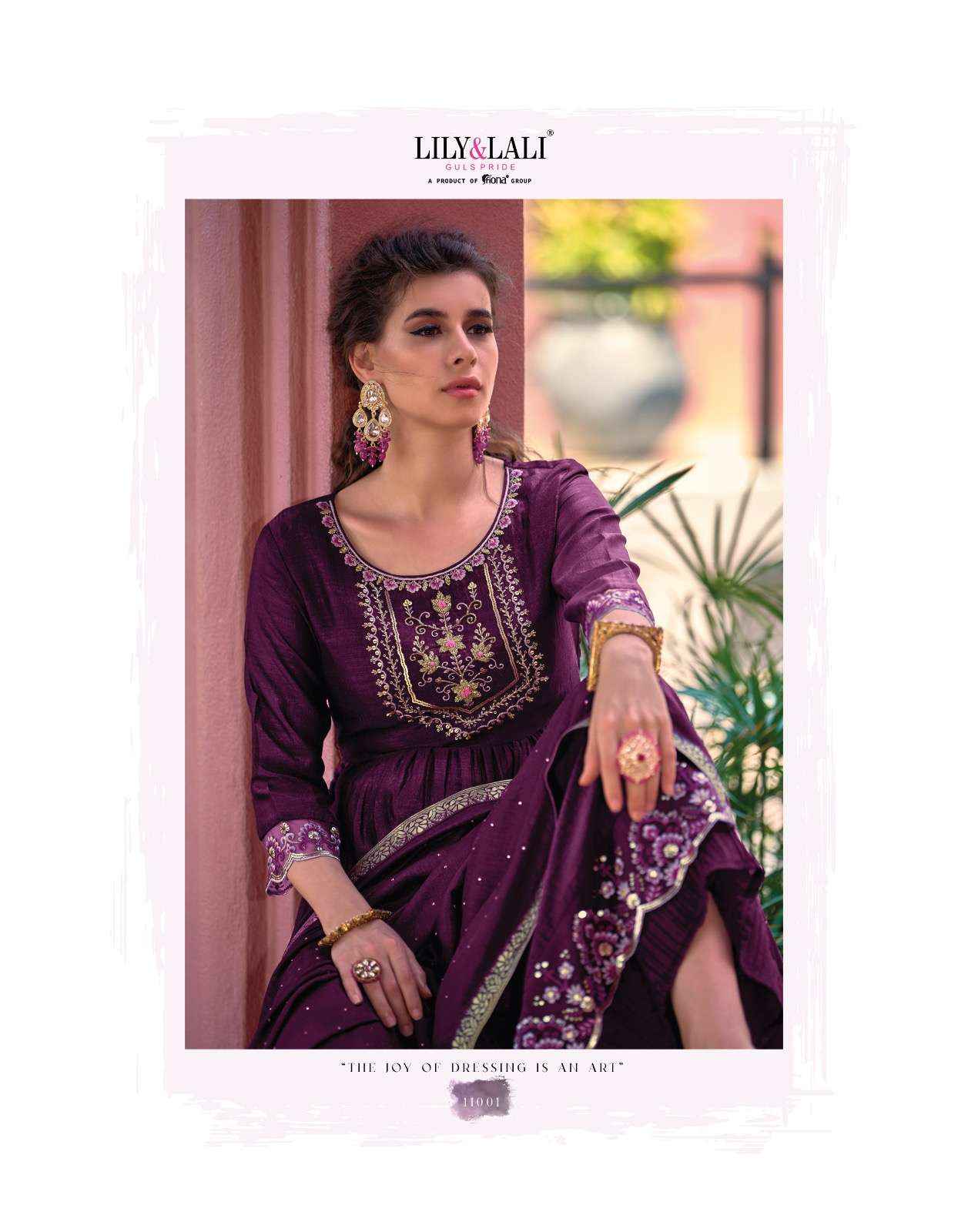 LILY & LALI MASAKALI NYRA DESIGNER PARTY WEAR READYMADE SUITS ( 6 PCS CATALOGUE )