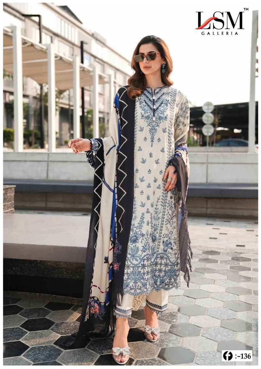 LSM Galleria Firdous Queen Lawn Vol 13 Lawn Cotton Dress Material Wholesale Price ( 6 Pcs Catalog )