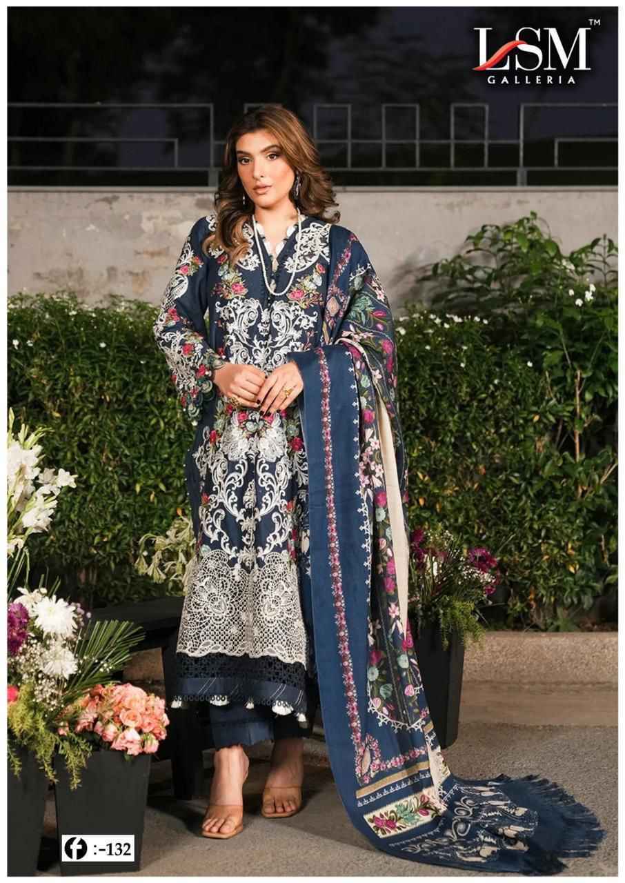 LSM Galleria Firdous Queen Lawn Vol 13 Lawn Cotton Dress Material Wholesale Price ( 6 Pcs Catalog )