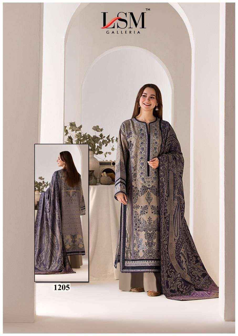 LSM GALLERIA PARIAN DREAM VOL 12 LAWN COTTON DRESS MATERIAL ( 6 PCS CATALOG )