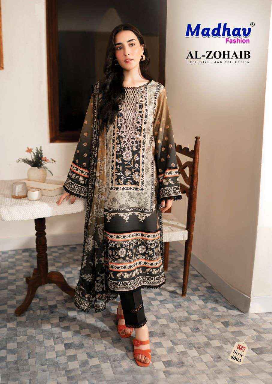 Madhav Fashion Al Zohaib Vol 4 Wholesale Lawn Cotton Salwar Suit ( 6 pcs Catalogue )