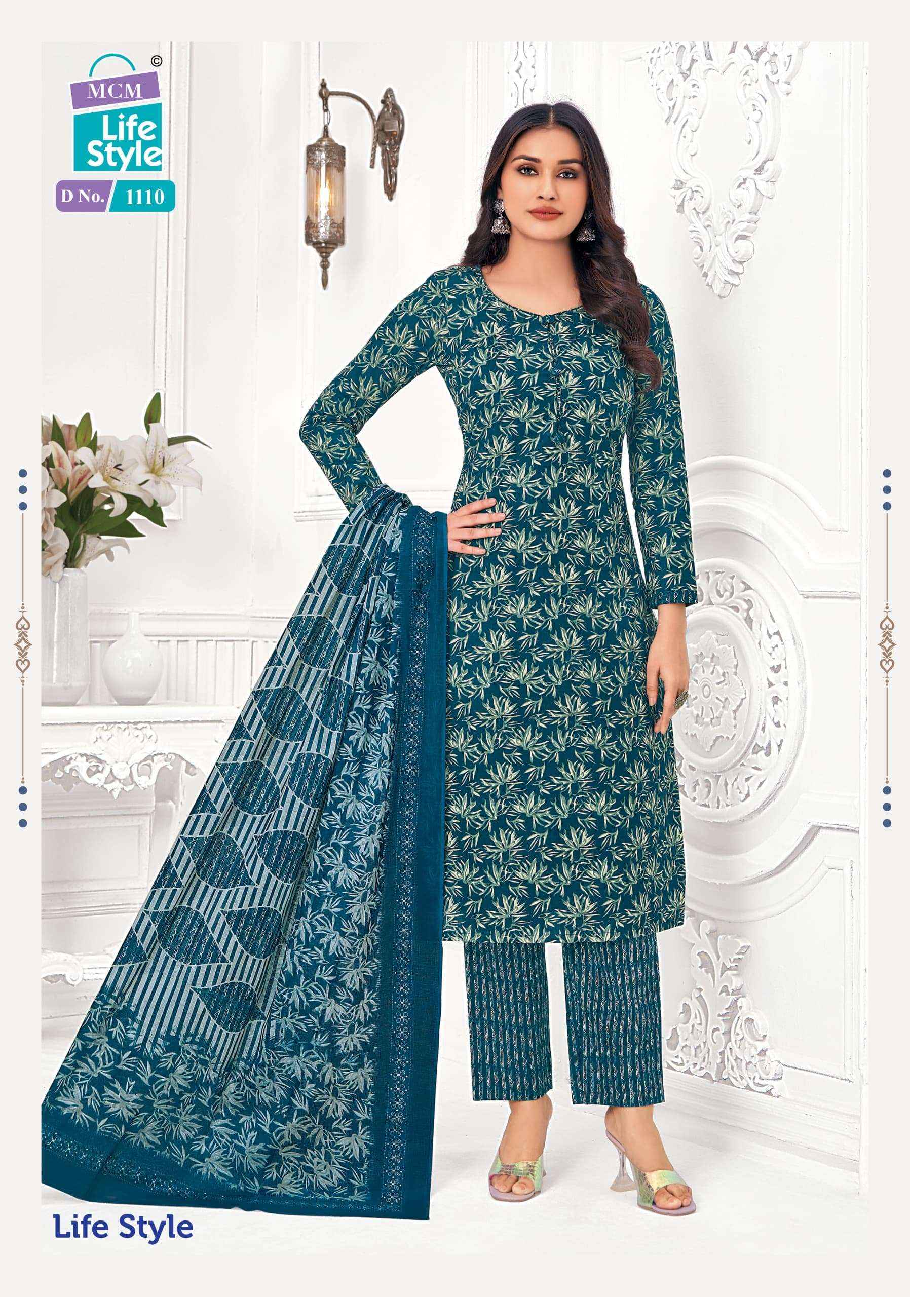 MCM LIFESTYLE VOL 11 PURE COTTON READYMADE SUITS ( 1 2 PCS CATALOGUE )