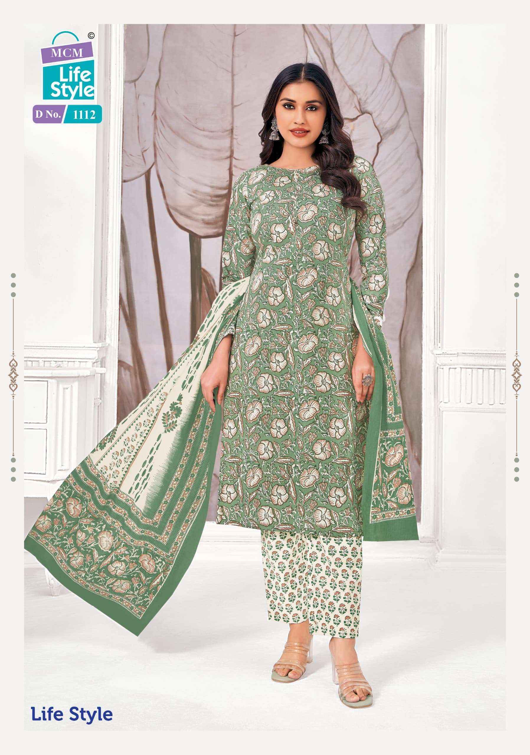 MCM LIFESTYLE VOL 11 PURE COTTON READYMADE SUITS ( 1 2 PCS CATALOGUE )