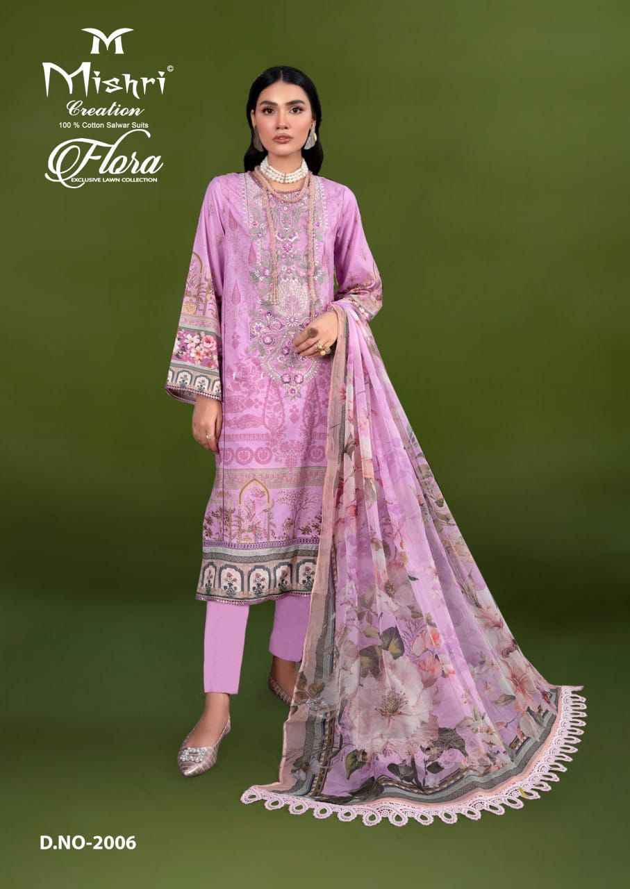 Mishri Creation Flora Vol 2 Wholesale Lawn Pakistani Suits ( 6 pcs Catalogue )