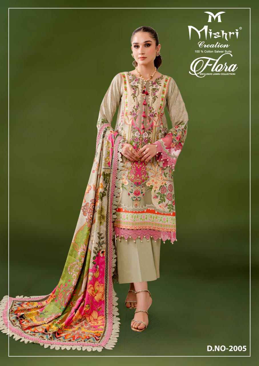 Mishri Creation Flora Vol 2 Wholesale Lawn Pakistani Suits ( 6 pcs Catalogue )
