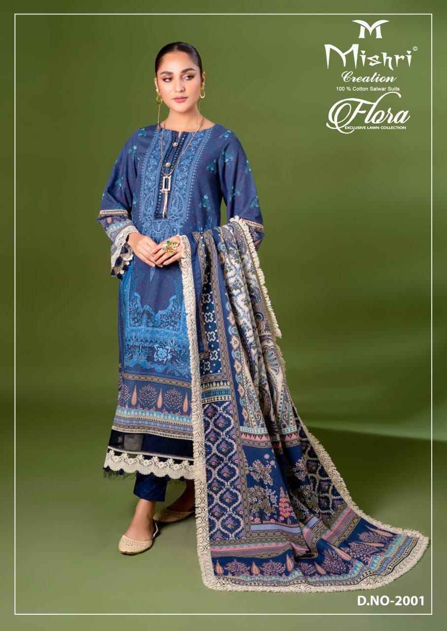 Mishri Creation Flora Vol 2 Wholesale Lawn Pakistani Suits ( 6 pcs Catalogue )