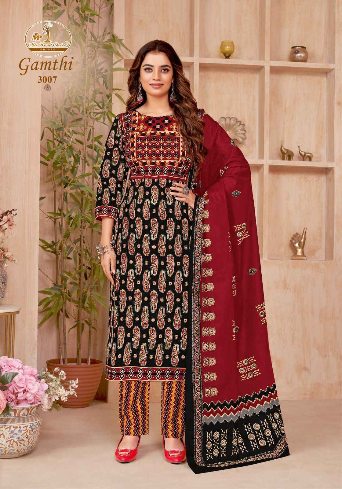 Miss World Choice Gamthi Vol 3 Suits Latest Catalog Wholesale Price (10 pcs Catalogue)