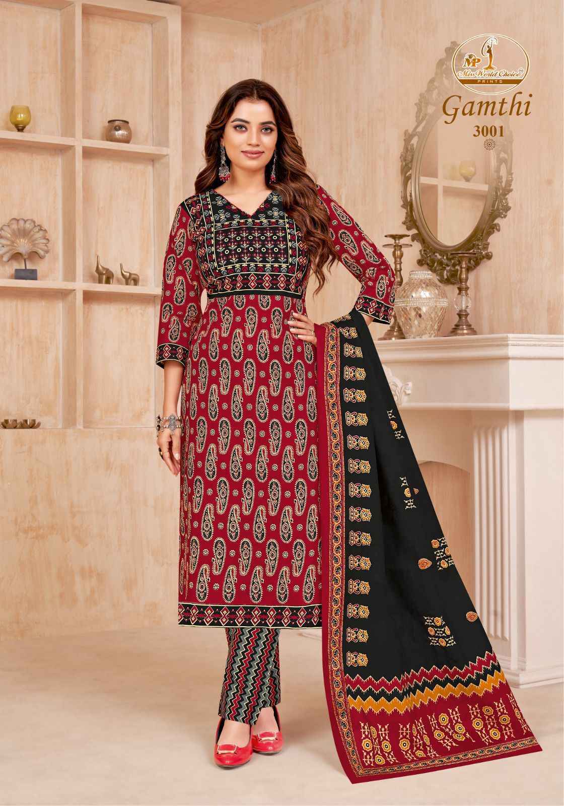Miss World Choice Gamthi Vol 3 Suits Latest Catalog Wholesale Price (10 pcs Catalogue)