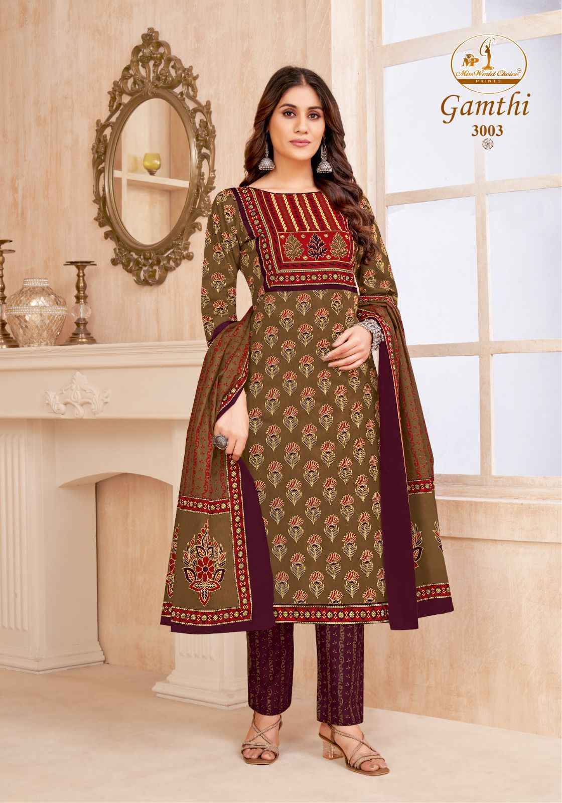 Miss World Choice Gamthi Vol 3 Suits Latest Catalog Wholesale Price (10 pcs Catalogue)