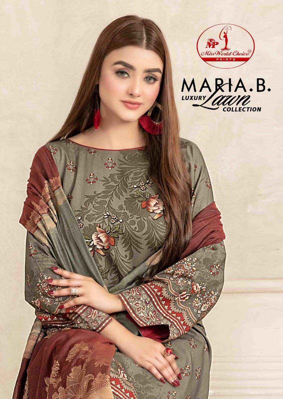 MISS WORLD CHOICE MARIA B VOL 1 SUIT WHOLESALE CATALOG PRICE ( 6 PCS CATALOG )
