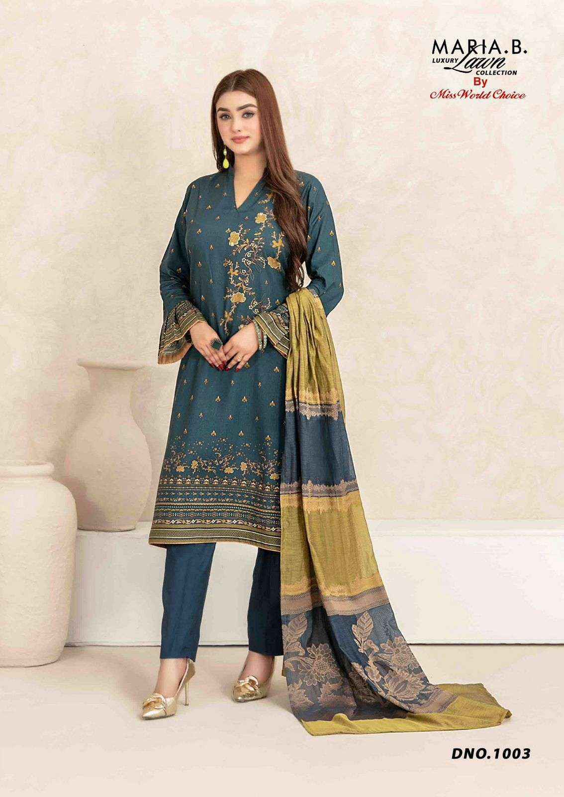 MISS WORLD CHOICE MARIA B VOL 1 SUIT WHOLESALE CATALOG PRICE ( 6 PCS CATALOG )