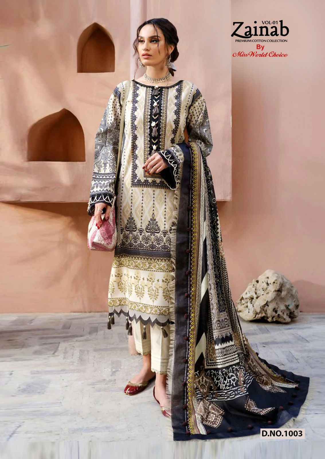 Miss World Choice Zainab Vol 1 Lawn Cotton Salwar Kameez Wholesale Price ( 6 Pcs Catalog )