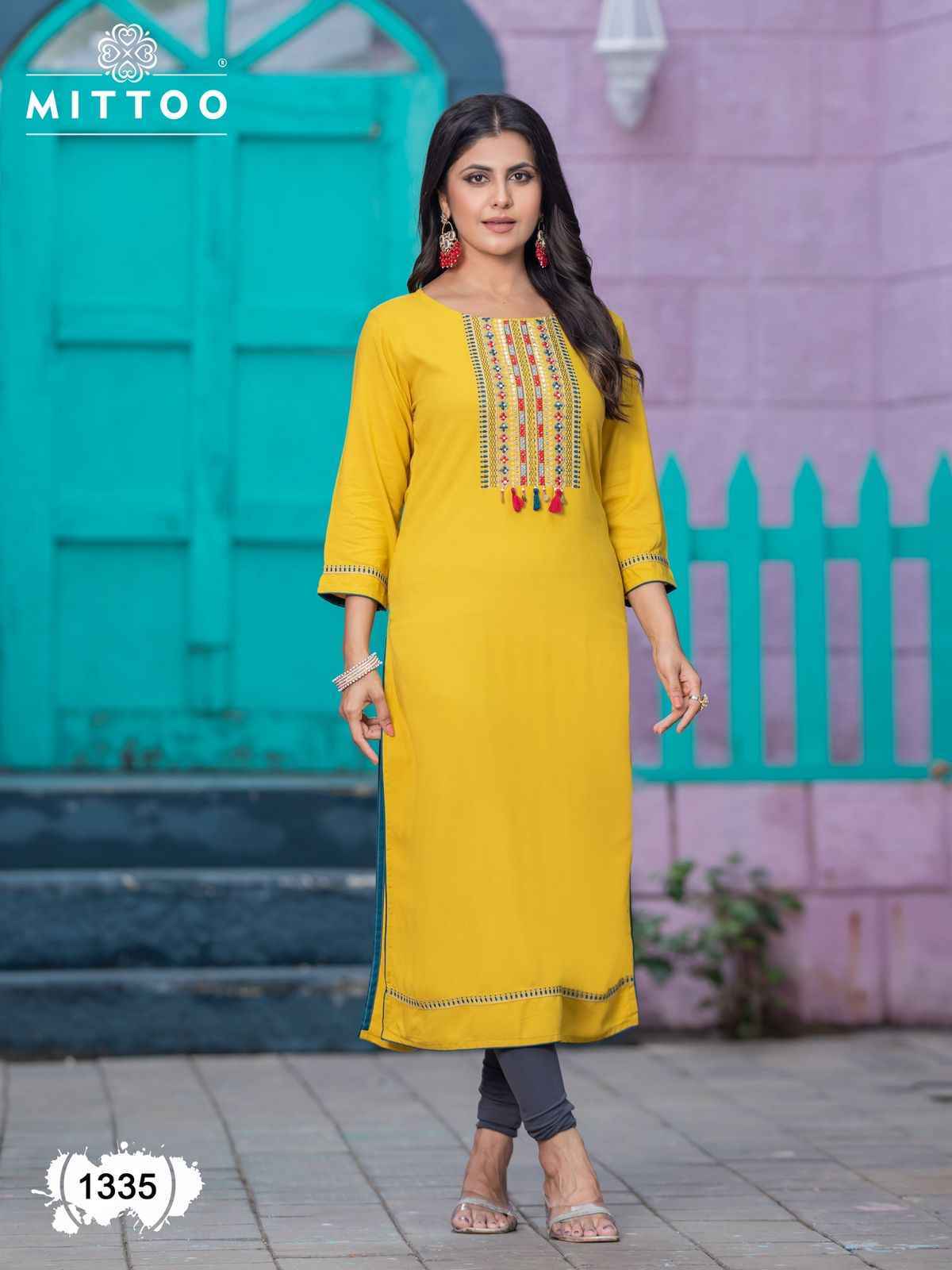 Mittoo Palak Vol 39 Rayon Readymade Kurti Wholesale Price ( 8 Pcs Catalog )